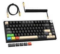ATTACK SHARK K85 Clavier de jeu à déclenchement rapide avec câble spiralé, clavier mécanique filaire 82 touches, point d'actionnement magnétique réglable, joint, touches PBT, bouton, pour DKS/MT/TGL