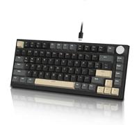 ATTACK SHARK K85 Rapid Trigger 75 % filaire pour clavier de jeu mécanique avec interrupteur magnétique réglable et bouton programmable, touches PBT rétroéclairées TKL RVB pour Windows Mac Gamer (Noir)