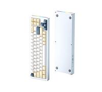 ATTACK SHARK M71 Clavier de Jeu mécanique personnalisé en Aluminium CNC,Tri-Mode-BT5.0/2.4G sans Fil/Filaire,Rechargeable 4600 mAh,68% Hotswap Gasket,éclairage 14 RGB pour Mac&Win-Blueberry Cheese