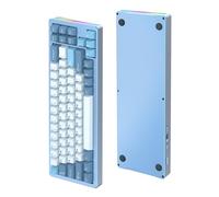 ATTACK SHARK M71 Clavier de Jeu mécanique personnalisé en Aluminium CNC,Tri-Mode-BT5.0/2.4G sans Fil/Filaire,Rechargeable 4600 mAh,68% Hotswap Gasket,éclairage Chroma RGB pour Mac&Win-Song of Summer