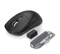 ATTACK SHARK PixArt PAW3950MAX Souris de jeu sans fil R6 42 000 DPI, souris d'ordinateur ergonomique ultra légère 39 g, pilote Web à taux d'interrogation 8K, BT5.2/2,4 GHz/souris filaire trimode avec