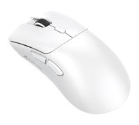 ATTACK SHARK R1 Souris Superlight 59 g, capteur de Jeu PixArt PAW3311, Souris de Jeu sans Fil/Filaire BT/2,4 G, 6 DPI réglables jusqu'à 18 000, Batterie de 65 Heures (Blanc)
