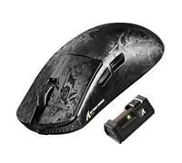 ATTACK SHARK R11 Ultra Souris Gaming en Fibre de Carbone 8000Hz sans Fil, 49g Superlight, 42000 DPI, 20000 FPS, Nordic 52840, PAW3950MAX, Revêtement Ice-Feel, BT/2.4G/Filaire, PC/Mac, Noir Forgé