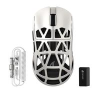 ATTACK SHARK R2PRO 45g Souris Super Léger en Alliage de Magnésium, PixArt PAW3950 Capteur, 42000DPI, 8000Hz Polling Rate, 2,4G/BT/Filaire, G502, Souris Programmables avec Câble Spiralé, PC/Mac, Rétro
