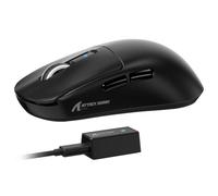 ATTACK SHARK R6 Souris de Jeu sans Fil 8 kHz, Ultra légère 42 g, Nordic 52840 MCU, capteur de Jeu PixArt PAW3950MAX, BT/2,4 G/Filaire, 6 DPI réglables jusqu'à 42 000, Batterie 250 mAh, PC/Mac (Noir)