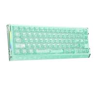 ATTACK SHARK R68 HE Clavier Gaming Magnétique 8000Hz, Fibre de Carbone Forgée & Aluminium CNC, Rapid Trigger 0,005 mm, Effet Hall, 60% Filaire RGB, Snap Tap, US QWERTY, Vert