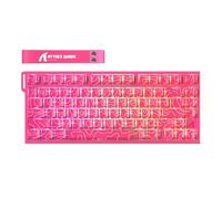 ATTACK SHARK R82 HE Clavier 8000Hz Rapid Trigger, Clavier Gamer Filaire RGB 75% avec Précision RT de 0,005 mm avec Interrupteur Magnétique, Actionnement Réglable, Snap Tap, pour PC/Mac, Contours Rose