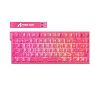 ATTACK SHARK R82HE Clavier de jeu mécanique filaire TKL NKRO RVB avec polling 8K, précision de 0,005 mm, taux de numérisation 256K, amortissement sonore 5 couches, interrupteur magnétique effet Hall