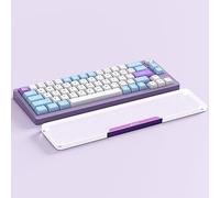 Attack Shark Repose-poignet Acrylique pour 87 Touches, Repose-Paume en Alliage d'Aluminium, Repose-bras Transparent, Support de Poignet Ergonomique Anti-Dérapant pour Jeu/Maison/Bureau - Violet