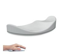 Attack Shark Repose-poignet de Souris en Silicone, Support de Poignet de Souris Ergonomique, Anti-fatigue, Glisse en Douceur, Portable Léger, pour la Maison, le Bureau, le Jeu - Main Gauche Gris