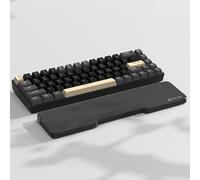 ATTACK SHARK Repose-Poignet en Acrylique CNC à 68 Touches, Repose-Paume Transparent, pour Clavier Mécanique Compact de Gaming à 60%, Support Ergonomique pour Poignets, pour Bureaux et Maisons - Noir