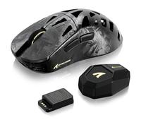ATTACK SHARK RS6 Ultra Gaming Mouse, Hot-Swap Battery, Wireless, 8000Hz | PAW3955MAX Sensor, 52000 DPI, Triple Mode (BT5.2/2.4G/Wired), Optical Switches, Ice Coating for Esports FPS
