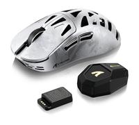 ATTACK SHARK RS6 Ultra Gaming Mouse, Hot-Swap Battery, Wireless, 8000Hz | PAW3955MAX Sensor, 52000 DPI, Triple Mode (BT5.2/2.4G/Wired), Optical Switches, Ice Coating for Esports FPS