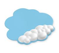 ATTACK SHARK Tapis de Souris Cloud Support Repose-poignet,Tapis de Souris Ergonomique, Base Antidérapante pour un Contrôle Confortable et Précis, pour Taper/Jouer Accessoires de Bureau - Bleu/Blanc