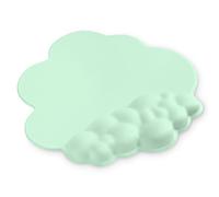 ATTACK SHARK Tapis de Souris Cloud Support Repose-poignet,Tapis de Souris Ergonomique, Base Antidérapante pour un Contrôle Confortable et Précis, pour Taper/Jouer Accessoires de Bureau -Vert Clair