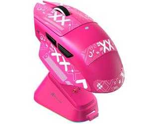 ATTACK SHARK V6 65g Superlight Mouse with Magnetic Charging Dock, PixArt PAW3311 Gaming Sensor, 25000 DPI, 500 mAh Battery, BT/Wireless/Wired Ergonomic Mice with Thumb Rest, for Win11/Xbox/PS/Mac