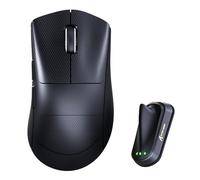 ATTACK SHARK V8 Souris Gaming sans Fil 8000Hz, Puce Nordic 54L15, Capteur PAW3950MAX, 59g Superlight, 42000DPI, 20000FPS, Ergonomique, Revêtement Ice, Bluetooth / 2,4GHz / Filaire, PC/Win, Noir