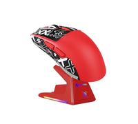 ATTACK SHARK X1 Gaming Mouse with Touchpad RGB Charging Dock, PixArt PAW3395PRO Gaming Sensor, BT/2.4G Wireless/Filred Gaming Mouse with Grip Tape, 40000 DPI, 53g Superlight Gamer Mice (rouge)