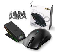 ATTACK SHARK X11 Pro V2 Souris Gaming sans Fil avec Dock TFT, Noir B | Station de Charge Magnétique, Ultra Légère 69g, 1000Hz, 100 Millions de Clics, Capteur PAW3315, Jusqu’à 30000 DPI,Tri Mode