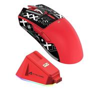Attack Shark X11 Souris de Jeu avec Station de Chargement magnétique, capteur de Jeu PixArt PAW3311, Souris de Jeu sans Fil/Filaire BT/2,4 G avec Bande antidérapante, 22 000 DPI, Souris de Joueur