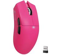 ATTACK SHARK X11SE Souris de Jeu sans Fil, Ultra-légère, 63g, avec Capteur PixArt PAW3311, 22000 PPP, Trimode BT/2,4GHz/Filaire, 1000 Hz, Batterie 300mAh, Double Pilote, pour PC/Mac (Rouge Baie)