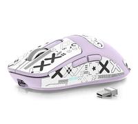ATTACK SHARK X3 49g Superlight Mouse avec Bande, Capteur de Jeu PixArt PAW3395, Souris de Jeu sans Fil/Filaire BT/2.4G, 6 DPI 26000, Batterie 200 Heures, Souris de Bureau pour Win11/Xbox/PS/Mac