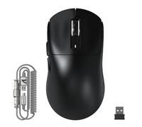 ATTACK SHARK X3MAX 49g SUPERLIGHT Souris, Capteur PixArt PAW3950, Jusqu'à 420000 DPI, Souris de Jeu Sans Fil/Filaire BT/2.4G avec Câble Spiralé, Optical Microswitches 100M Clicks, pour PC/Xbox/PS5/Mac