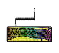 ATTACK SHARK X65PRO HE Clavier mécanique magnétique à déclenchement rapide, 65 % remplaçable à chaud, capteur à effet Hall, actionnement réglable, RVB trimode, taux d'interrogation de 8 kHz avec câble