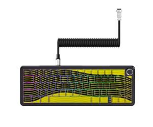 ATTACK SHARK X65PRO HE Rapid Trigger Keyboard, Magnetic Gaming Keyboard, Magnetic Switch, Tri-Mode, 0.01mm RT Accuracy, 0.125ms Latency, 8K Polling Rate, 128K Scan Rate, Dye-sub PBT Keycap