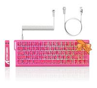 ATTACK SHARK X68 HE Clavier magnétique à déclenchement rapide 8 kHz, précision RT de 0,01 mm, clavier de jeu filaire RVB 60 % TKL avec actionnement réglable, Snap Tap, câble spiralé, pour PC/Mac