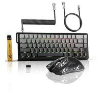 ATTACK SHARK X68PROHE Clavier+Souris X11 Wireless Gaming Set &C01PRO Coiled