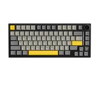 ATTACK SHARK X820 Ultra Clavier Mécanique sans Fil avec Écran TFT Intelligent & Molette, Clavier Gaming 75% Hot-Swappable, BT/2,4G/Câblé, LED RGB Orientation Sud, Touches PBT (Noir-Switch Gift)