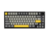 ATTACK SHARK X820 Ultra Clavier Mécanique sans Fil avec Écran TFT Intelligent & Molette, Clavier Gaming 75% Hot-Swappable, BT/2,4G/Câblé, LED RGB Orientation Sud, Touches PBT (Noir-Shark Switch)