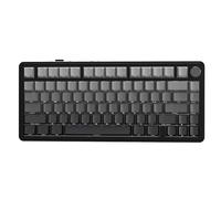 ATTACK SHARK X85 Joint (BT5.0/2.4G/USB-C) Clavier mécanique avec Bouton, Clavier de Jeu 75% sans Fil avec Rembourrage à Cinq Couches, rétroéclairage RVB, Touches PBT remplaçables à Chaud (Noir)