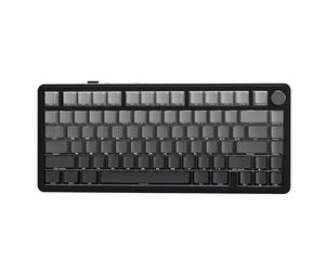 ATTACK SHARK X85 Joint (BT5.0/2.4G/USB-C) Clavier mécanique avec Bouton, Clavier de Jeu 75% sans Fil avec Rembourrage à Cinq Couches, rétroéclairage RVB, Touches PBT remplaçables à Chaud (Noir)