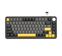 ATTACK SHARK X85PRO Clavier mécanique sans Fil avec écran TFT et Bouton, Clavier de Jeu 75% QMK monté sur Joint, 2,4 G/BT/USB-C Filaire, échangeable à Chaud, 4000 mAh, NKRO, RVB (Noir)