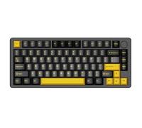 ATTACK SHARK X86 Clavier Mécanique sans Fil, Clavier De Jeu 75% Entièrement en Aluminium CNC, Clavier RGB à Échange à Chaud avec Bouton, Clavier Filaire BT/2,4G/USB-C pour Mac/Win - Noir Étoilé