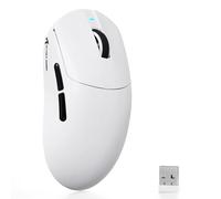 ATTACK SHARK X8SE Souris Gaming sans Fil, Ultra Légère 55g, Capteur PAW3311, Puce BK52820, 25 000 DPI, Connexion BT/2,4G/USB-C, 80 Millions de Clics, Batterie 500mAh, Pilote Web pour PC/Mac- Blanc