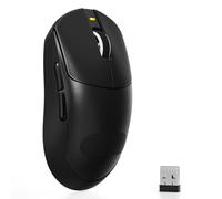 ATTACK SHARK X8SE Souris Gaming sans Fil, Ultra Légère 55g, Capteur PAW3311, Puce BK52820, 25 000 DPI, Connexion BT/2,4G/USB-C, 80 Millions de Clics,500mAh, Pilote Web pour PC/Ma- Schwarz + Grip Tape