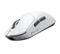 ATTACK SHARK X8ULTRA Mouse with Grip Tape for Large Hand, 55g Superlight, PixArt PAW3950MAX Gaming Sensor, BT/2.4G Wireless/Wired, Adjustable DPI up to 42000, 500mAh Battery (White)