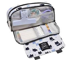 Attaque À Crayon - Pouche Au Crayon De Grande Capacité | Cat Mignon De Grande Capacité Case De Penciil | Kitten Mignon Penncil Caase Adapté À L'organisation Des Fournitures De Bureau Scolaire Et Stock
