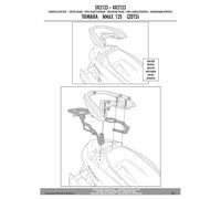 Attaque Arrière Pour Top Case Monolock Yamaha 125 Nmax 2015-2018