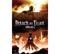 Attaque de l'affiche on titan key art