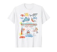Attaque de Requin fermée à Jaws No Swimming Beach T-Shirt