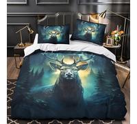 Attaque de requin Parure de Lit Imprimé en 3D Douce Respirante Léger prédateur marin Housse de Couette Microfibre Hypoallergique Fermeture Éclair Résistante for couple amoureux Double（200x200cm）