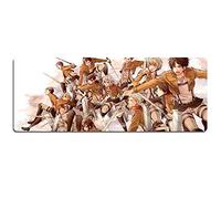 Attaque sur Le Tapis De Souris Géant Speed Gaming |Tapis De Souris XXL | 800 X 300Mm Grand Format |Base De 2Mm D'Épaisseur | Précision Et Vitesse Parfaites, C