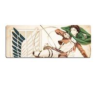 Attaque sur Le Tapis De Souris Géant Speed Gaming |Tapis De Souris XXL | 800 X 300Mm Grand Format |Base De 2Mm D'Épaisseur | Précision Et Vitesse Parfaites, V