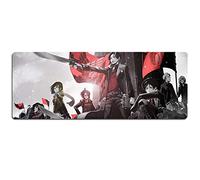 Attaque sur Le Tapis De Souris Géant Speed Gaming |Tapis De Souris XXL | 800 X 300Mm Grand Format |Base De 2Mm D'Épaisseur | Précision Et Vitesse Parfaites, E