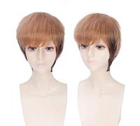 Attaque sur Titan Jean Kirstein 30 cm courte droite Cosplay perruques pour homme garçons résistant à la chaleur synthétique cheveux perruque Anime universel