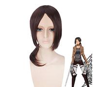 Attaque sur Titan Ymir perruque Aurgelmir brun moyen résistant à la chaleur cheveux synthétiques Cosplay perruques + bonnet de perruque PL-209